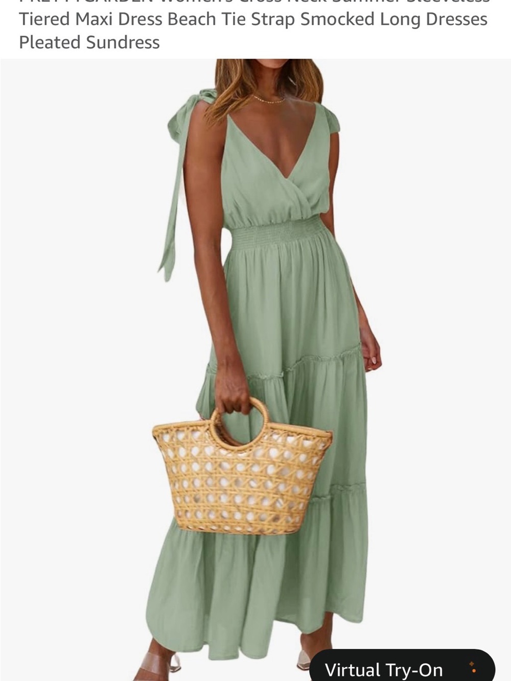 NWT sleeveless tiered maxi dress